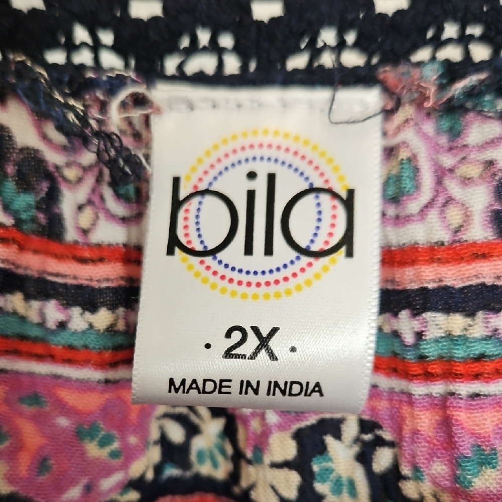 Boho Chic Multicolor Blouse - Picture 3 of 9